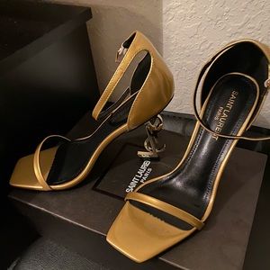 Gold YSL HEEL SIZE 8